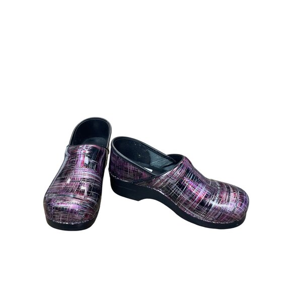 Dansko Shoes - Dansko Professional womans pink black nursing clogs mules sz 9 SKU 9602